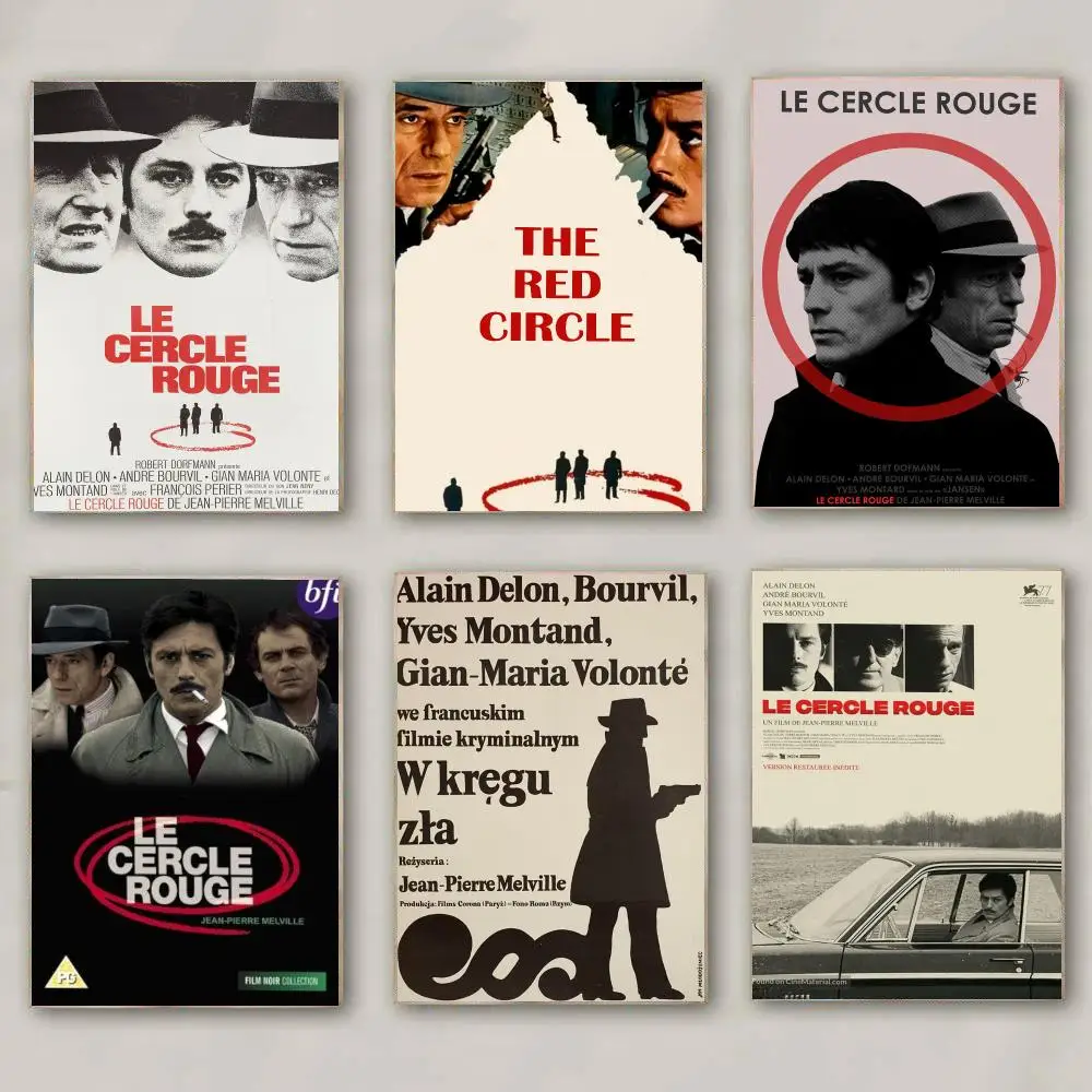 classic movie L-Le Cercle Rouge-E Poster Modern Wall Decal for Living Room Cafe Office Bar and Bedroom