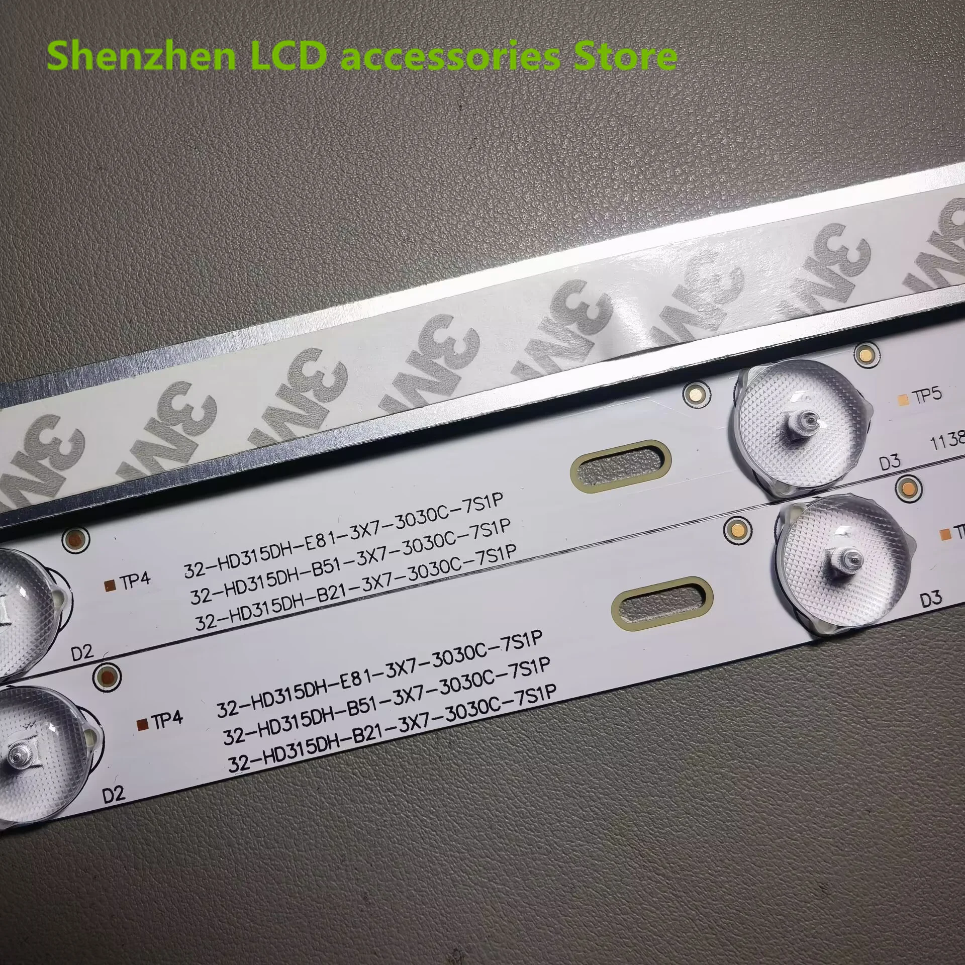 ل Hisense_32_HD315DH_E81_3x7_3030C_7S1P Hisense_32_HD315DH 595 مللي متر 3 فولت 32 بوصة استخدام الألومنيوم 100% جديد LCD إضاءة خلفية للتلفاز بار