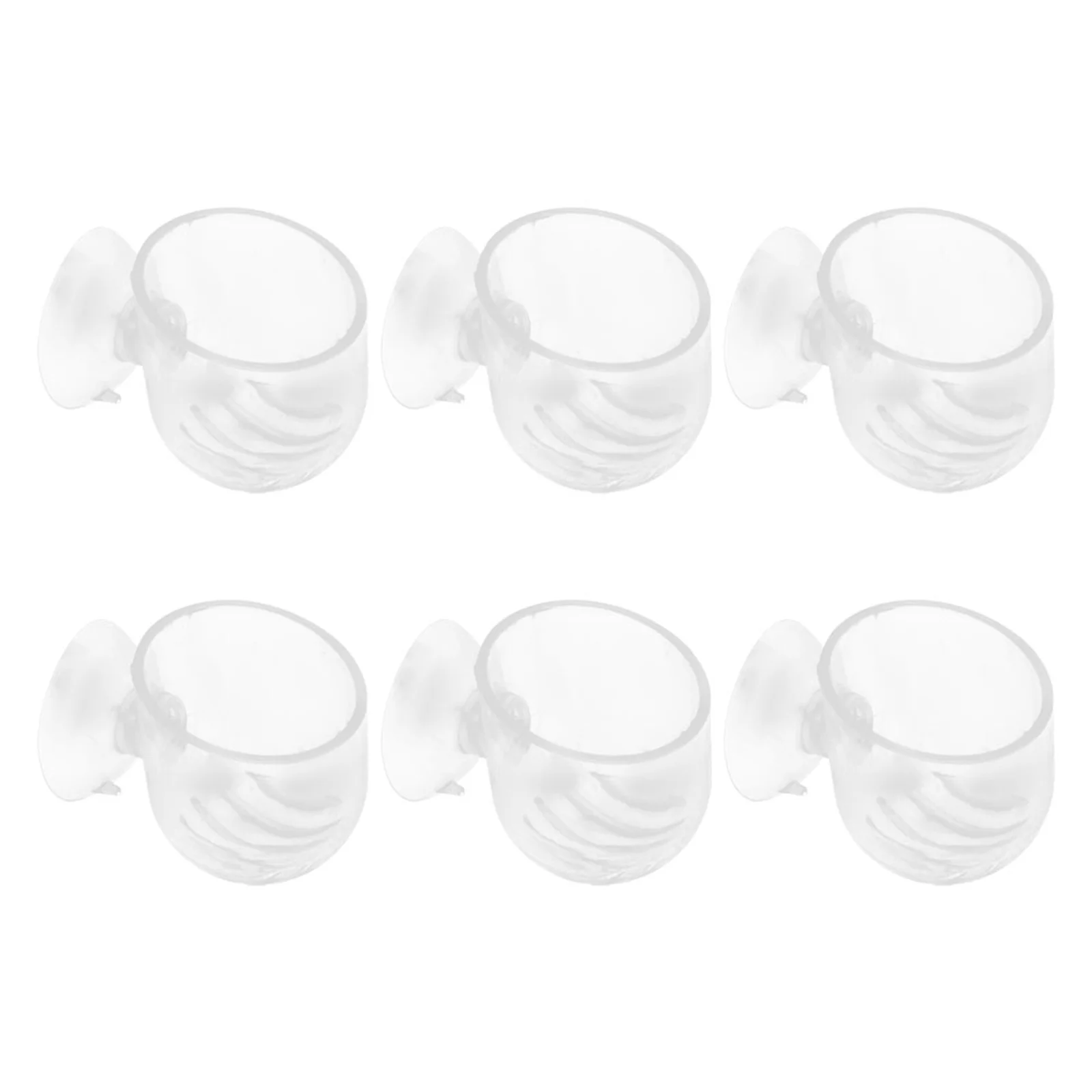 

6Pcs Aquarium Plant Holders Acrylic Fish Tank Planter Feeding Cups Landscape Decoration Aquarium Supplies Fish Feeders