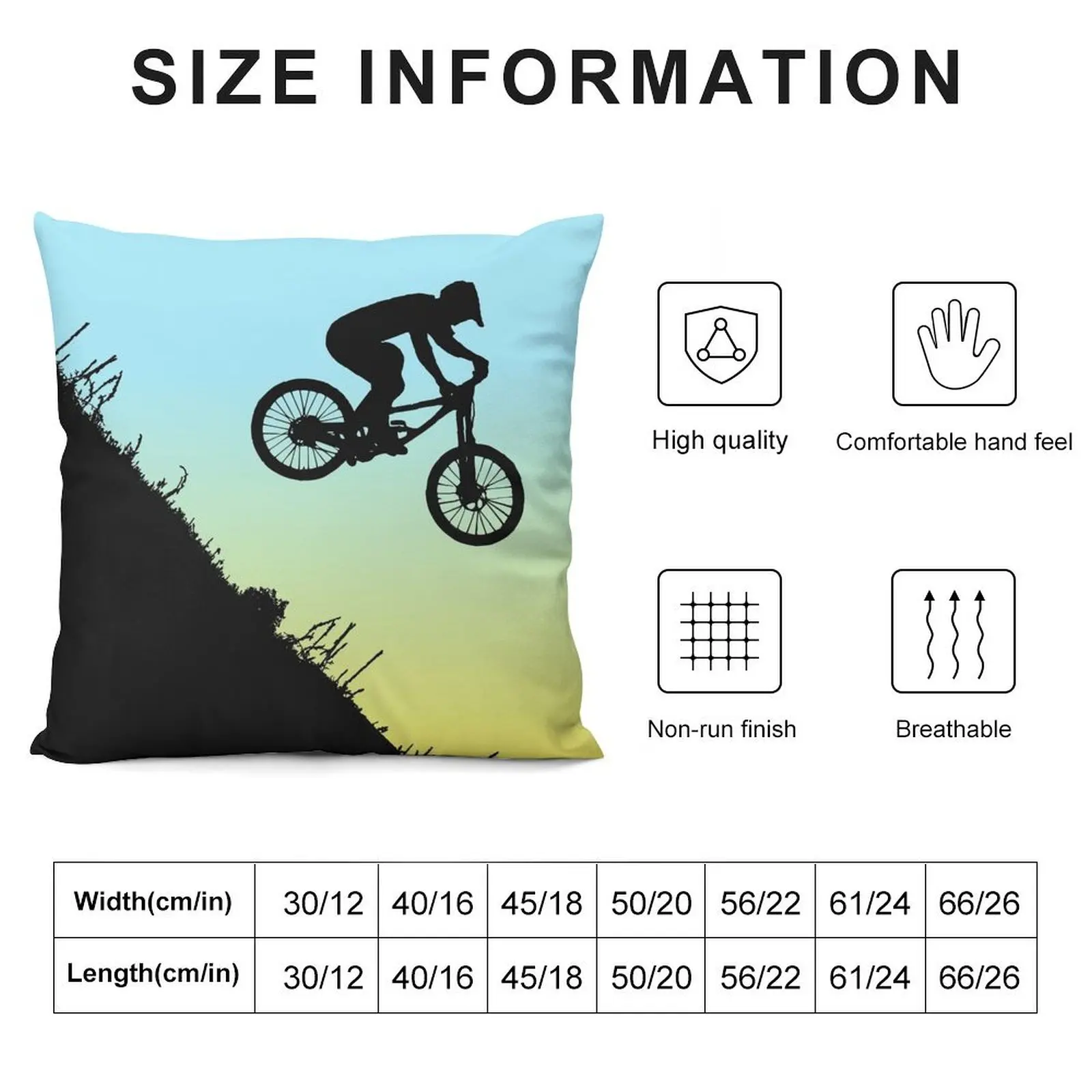 Mountain Bike Extream Downhill Throw Pillow Christmas Pillowcase Cushions Home Decor pillow