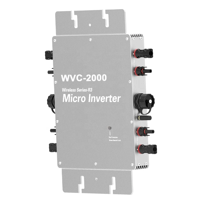 solar micro inverter WVC- 2000 Solar Inverter Grid Tie For 4 PCS 540W Solar Panel High Efficiency