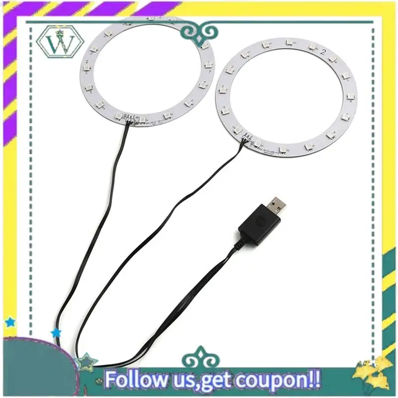 

A28Q-Faceplate With RGB Light Strip Effects LED Light Ring Console Cover Decorative Atmosphere Light Rings DIY Decoration