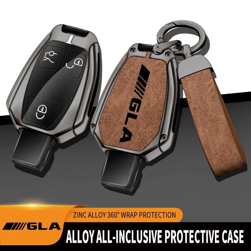 

Zinc Alloy Car Key Case For Mercedes Benz GLA200 GLA220 GLA260 GLA180 Remote Control Protector For Mercedes Benz GLA Key Cover