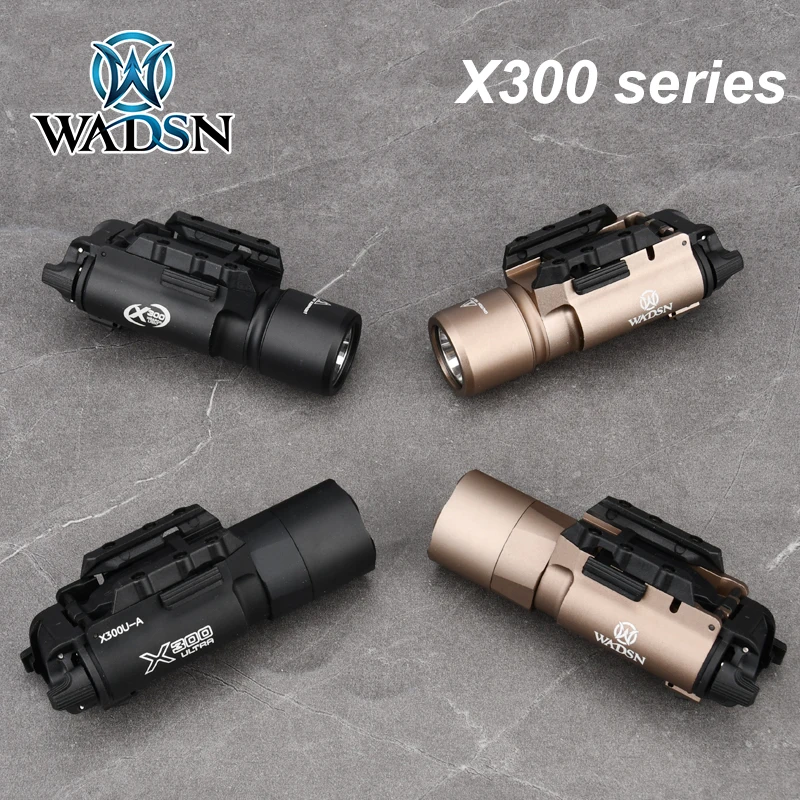 WADSN X300U Surefir X300 Ultra XH35 xu35 pistola colgante táctica, luz de explorador, Airsoft, arma, linterna, interruptor de doble función