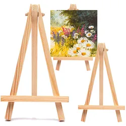 5Pcs Wood Mini Easel Frame Wedding Table Sign Card Stand Children DIY Painting Photo Display Holder For Wedding Home Decor Gifts