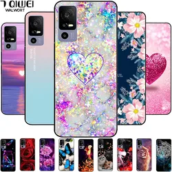 Phone Cover For TCL 40R 5G Case Silicone Lovely Black Bumper Soft TPU Coque for TCL 40 R 5G T771K Funda for TCL40R Protector