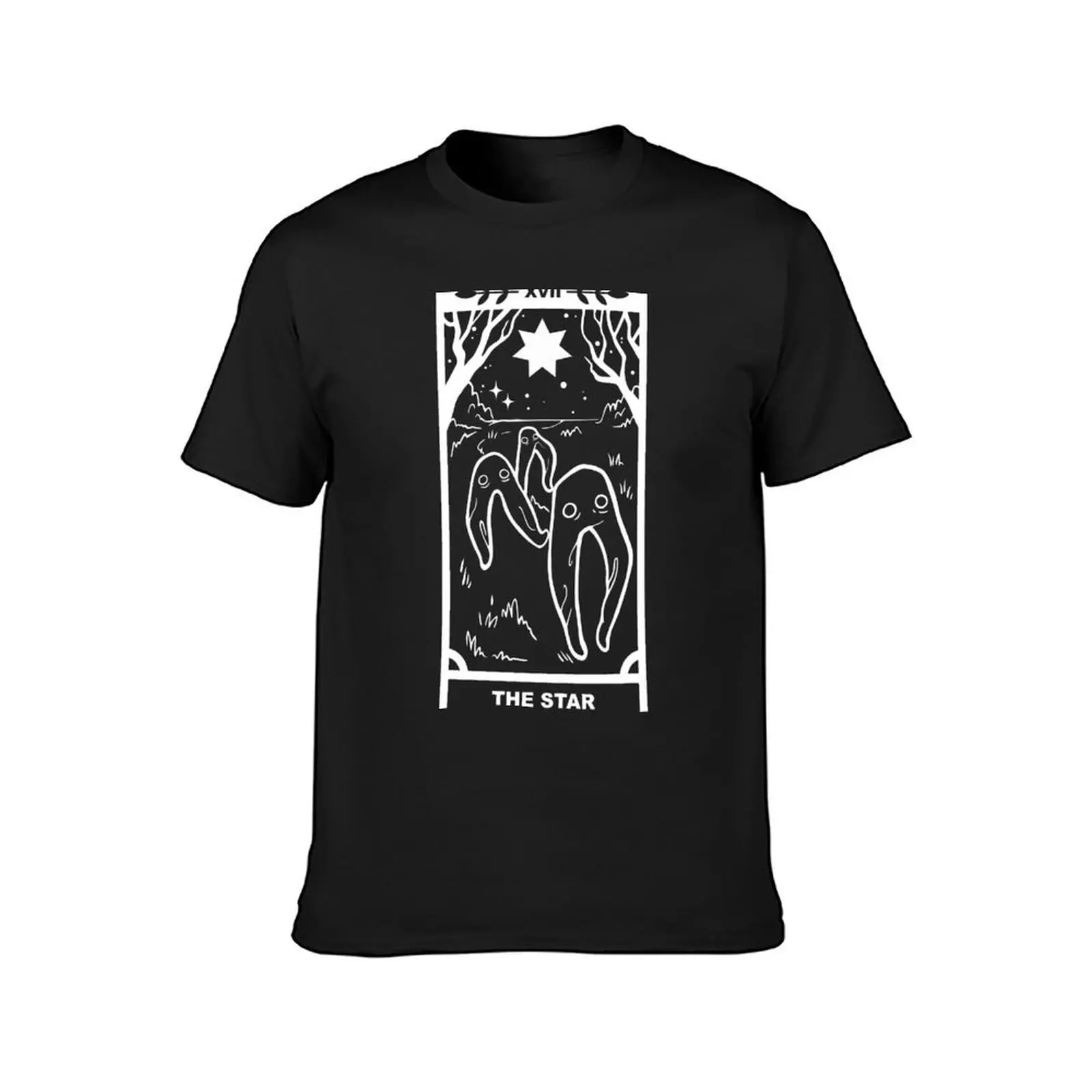 Fresno Nightcrawlers x The Star Tarot Card - White Lines T-Shirt customs shirts graphic tees mens tall t shirts