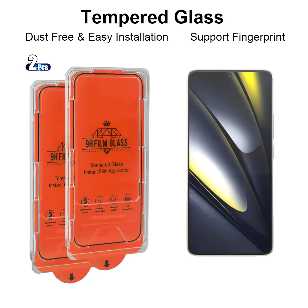 2pcs Tempered Glass for Xiaomi Poco F6 Pro F5 Poco F7 Ultra/