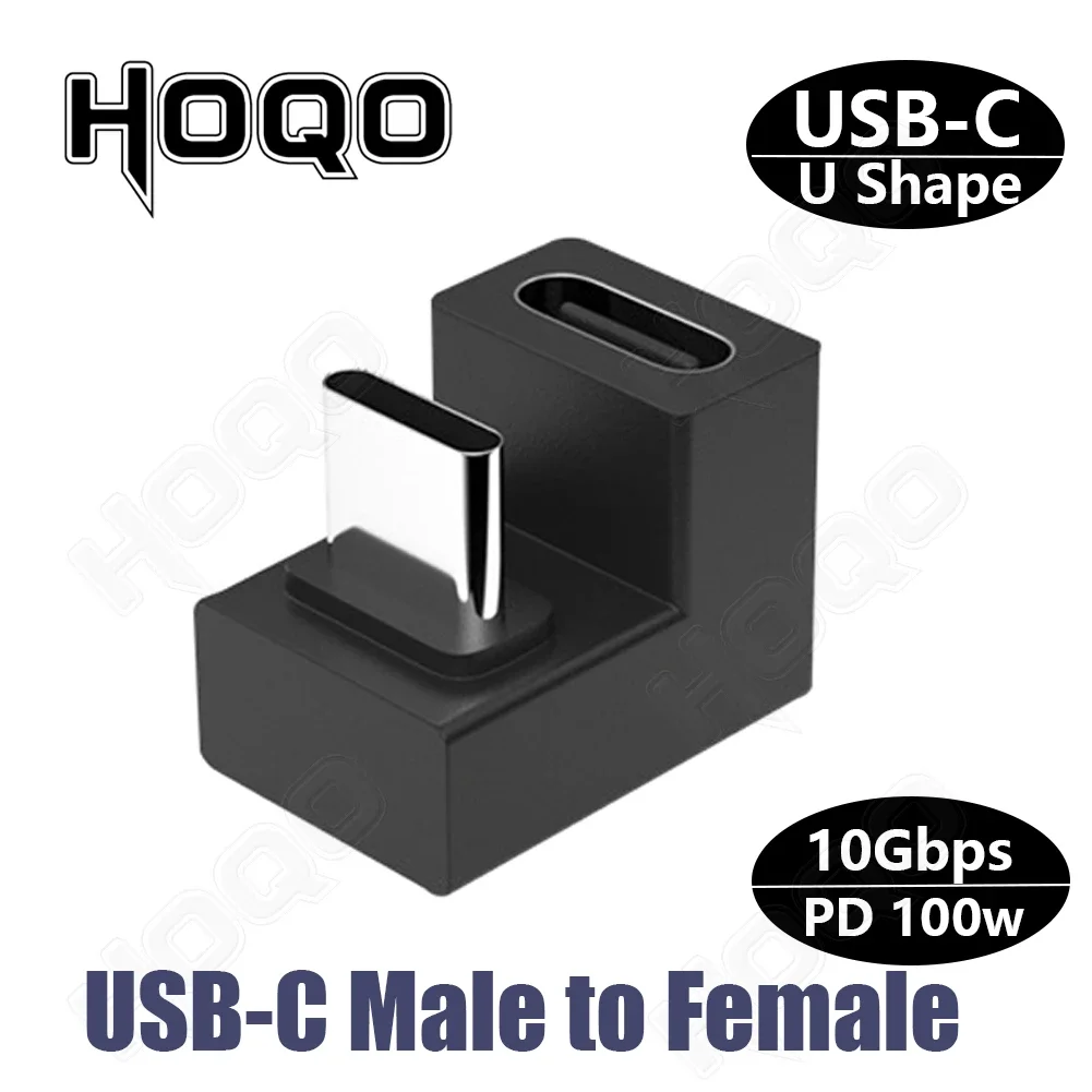 360 Degree U-shaped Mini HDMI gender Adapter USB3.2 Type-c Adapter USB Male to Female Extension USB C Converter HD 2.1V 8K 60Hz