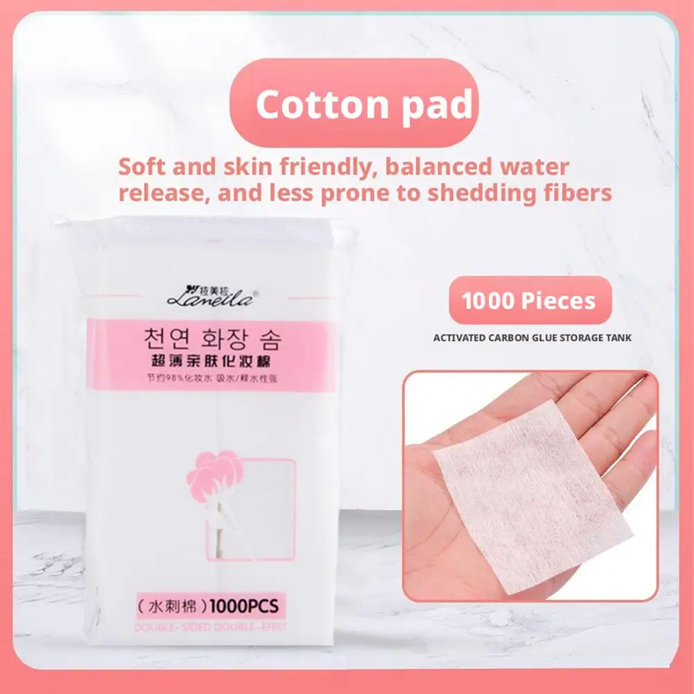 Dischetti di cotone per il viso a doppia faccia Cotone struccante addensato estensibile per strumenti di trucco cosmetico per spa viso con impacco umido