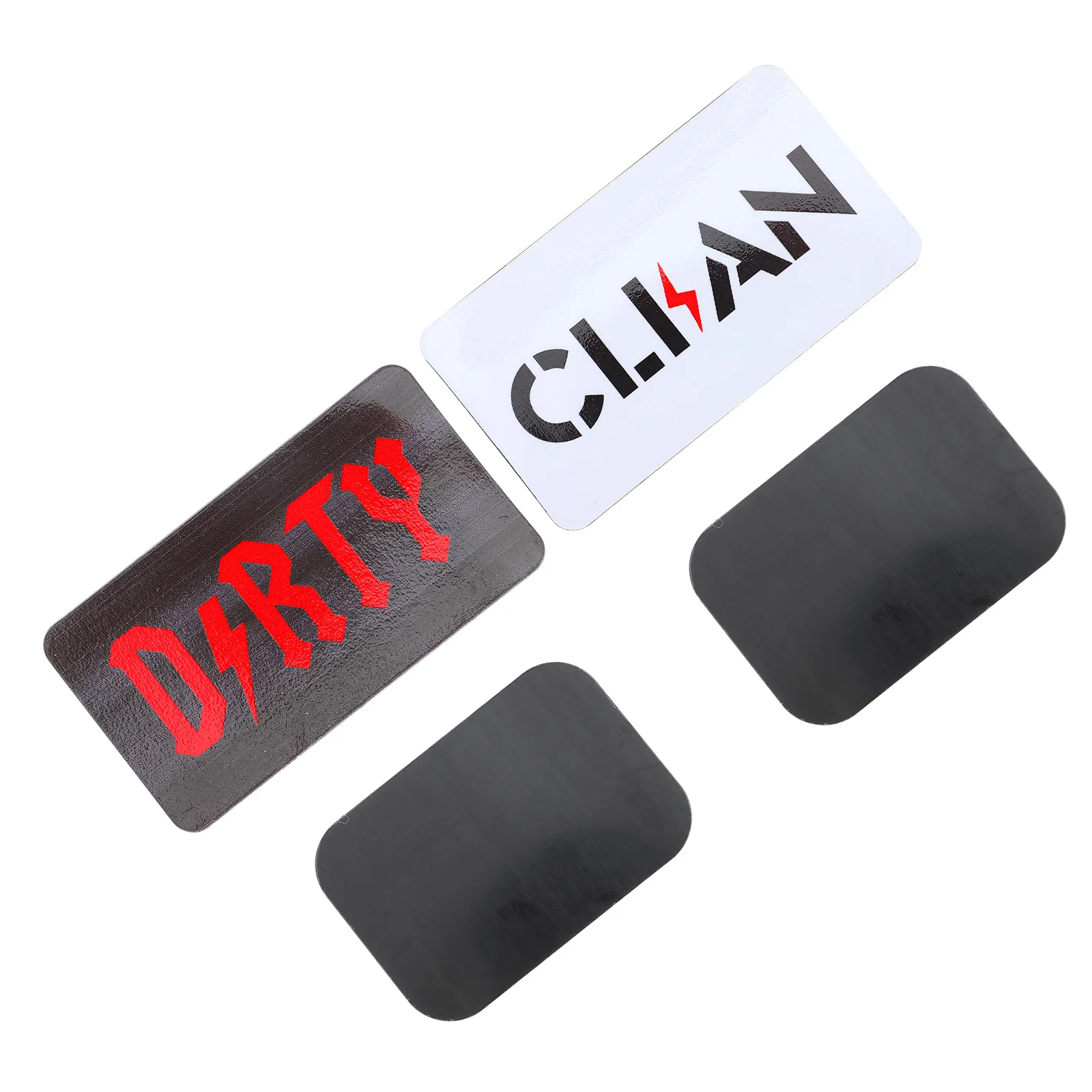 1Pcs Magnetic Dual Side Clean Sign Dishwasher Washing Machine Fridge Cleaning Indicator Dishwasher Magnet Clean Sign