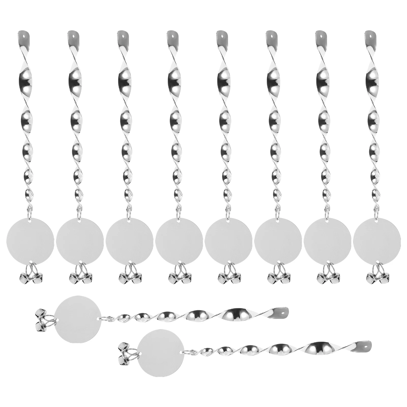 

10 Pieces Bird Repellent Devices Set Reflective Spiral Sticks Scare Away Birds Protection Practical Design Durable