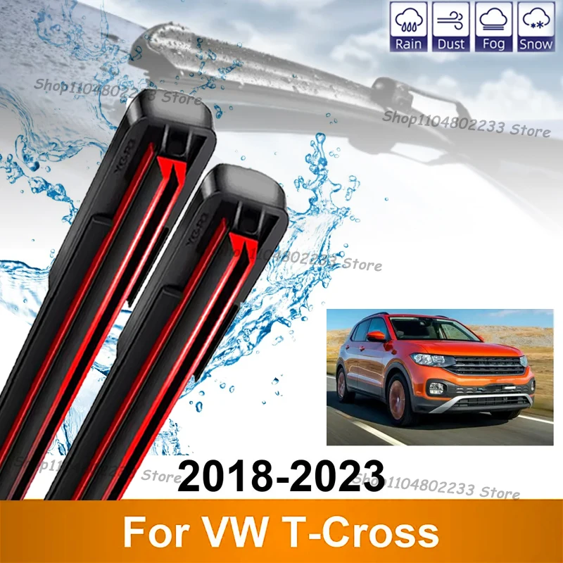 

2PCS Car Wiper For VW T-Cross 2018-2023 Front Wiper Blades Brushes Auto Accessories 26'18' 2018 2019 2020 2021 2022 2023