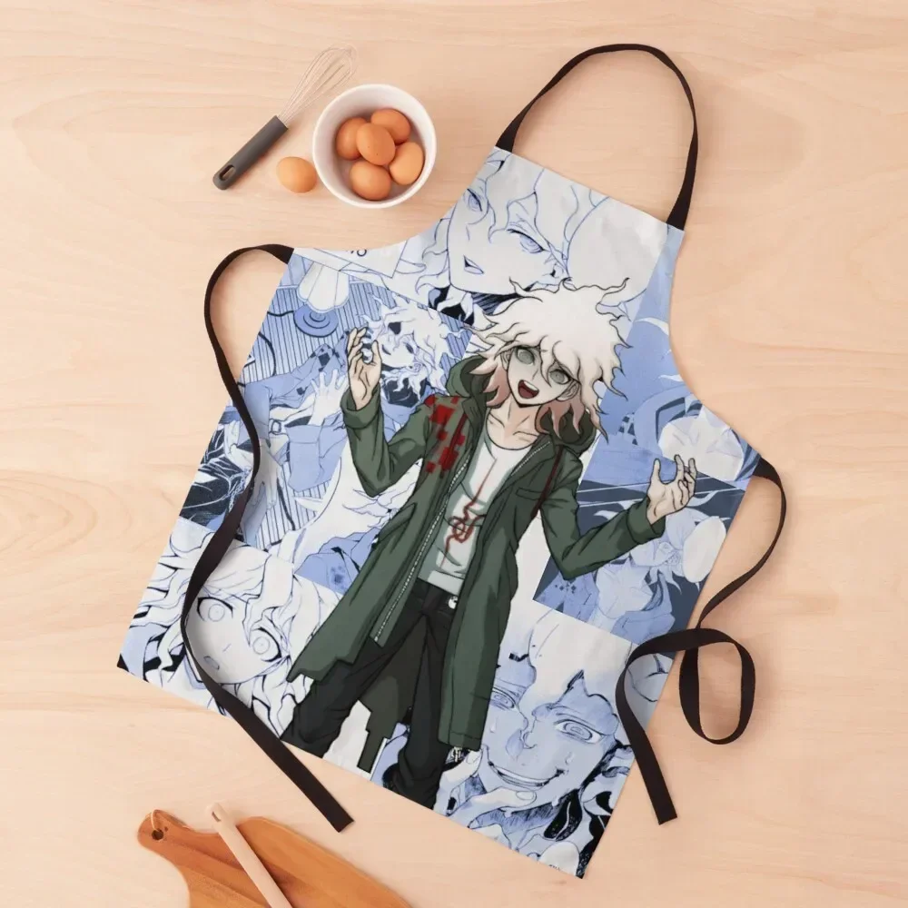 

Nagito Komaeda Manga Collage Apron Costume Waiter Kitchen For Men Kitchen Tools Accessories Apron