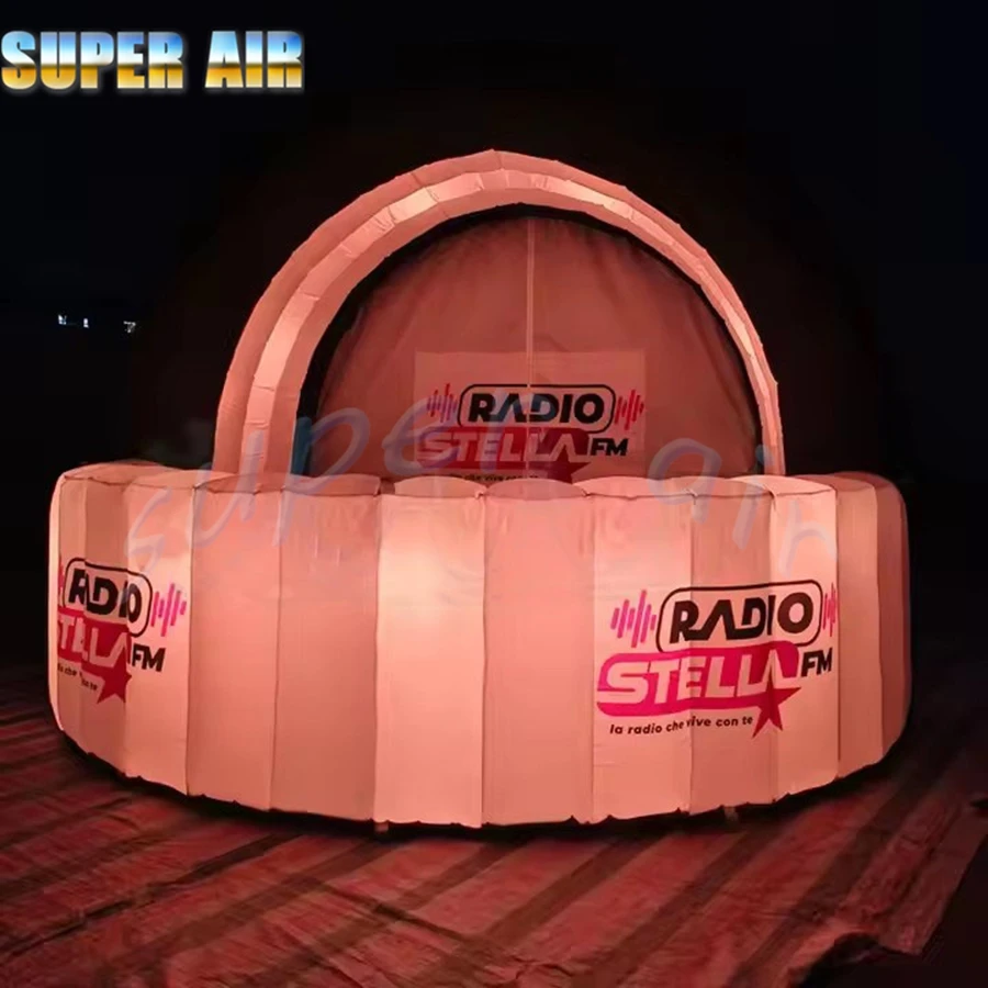Maravilhoso brinquedo de ar muito personalizado aluguel inflável bar tenda quiosque inflável com iluminação para venda