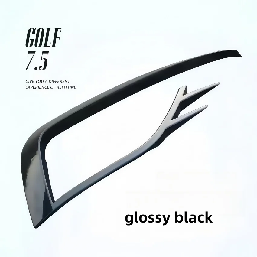 

2Pcs Front Bumper Fog Lamp Cover Trims Wind Knife Fog Light Grilles Frame Sticker Kits For Volkswagen Golf 7 MK7 MK7.5 2017-2020