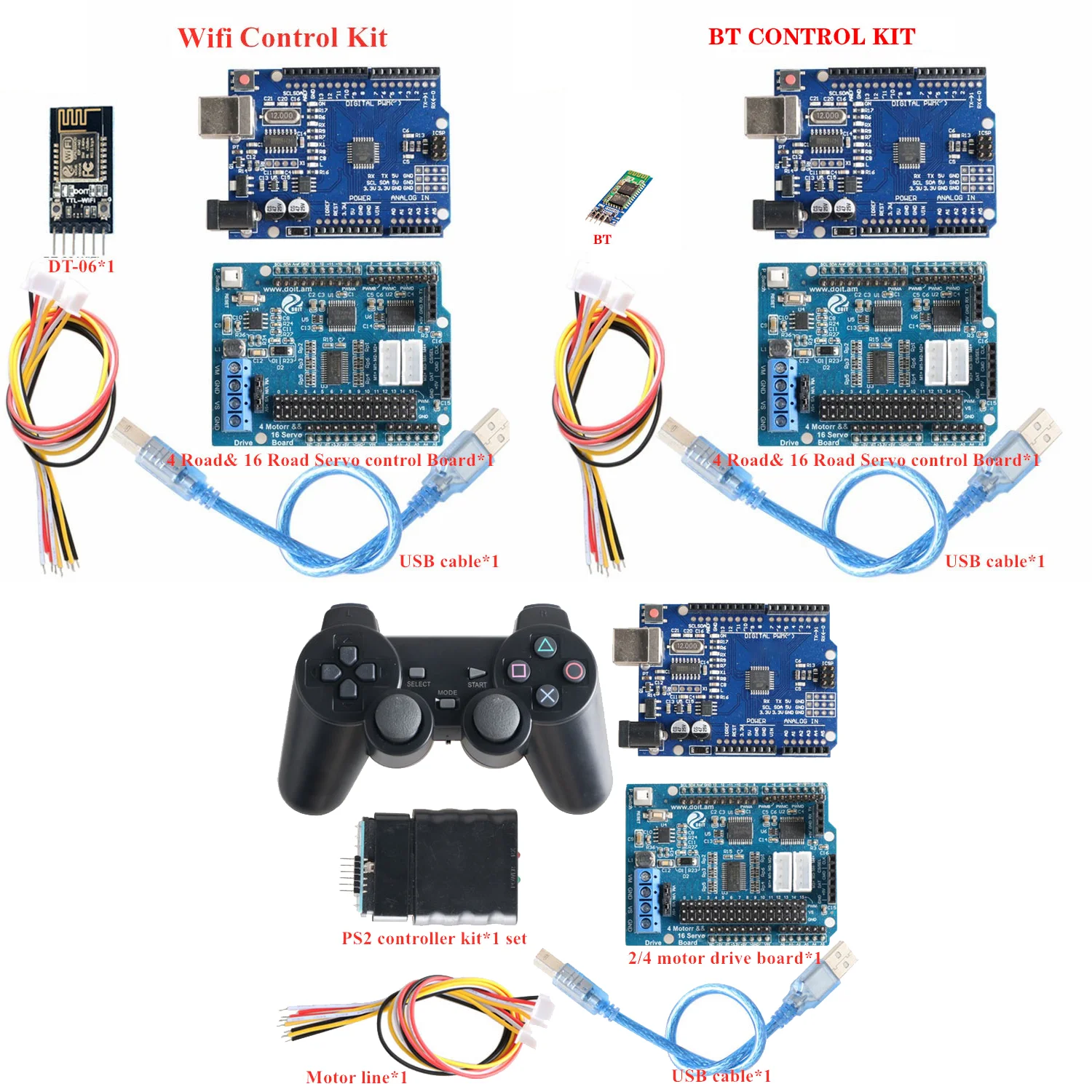 T900 Bluetooth/Mango/WiFi RC Control Robot tanque chasis Kit de coche con placa de desarrollo R3 + 4 tablero de controlador de Motor de carretera DIY