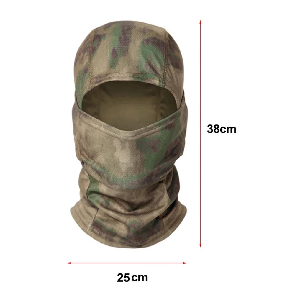 Multicam Taktische Sturmhaube Vollgesichtsmaske Schildabdeckung Radfahren Airsoft Jagdmütze Tarnung Sturmhaube Schal