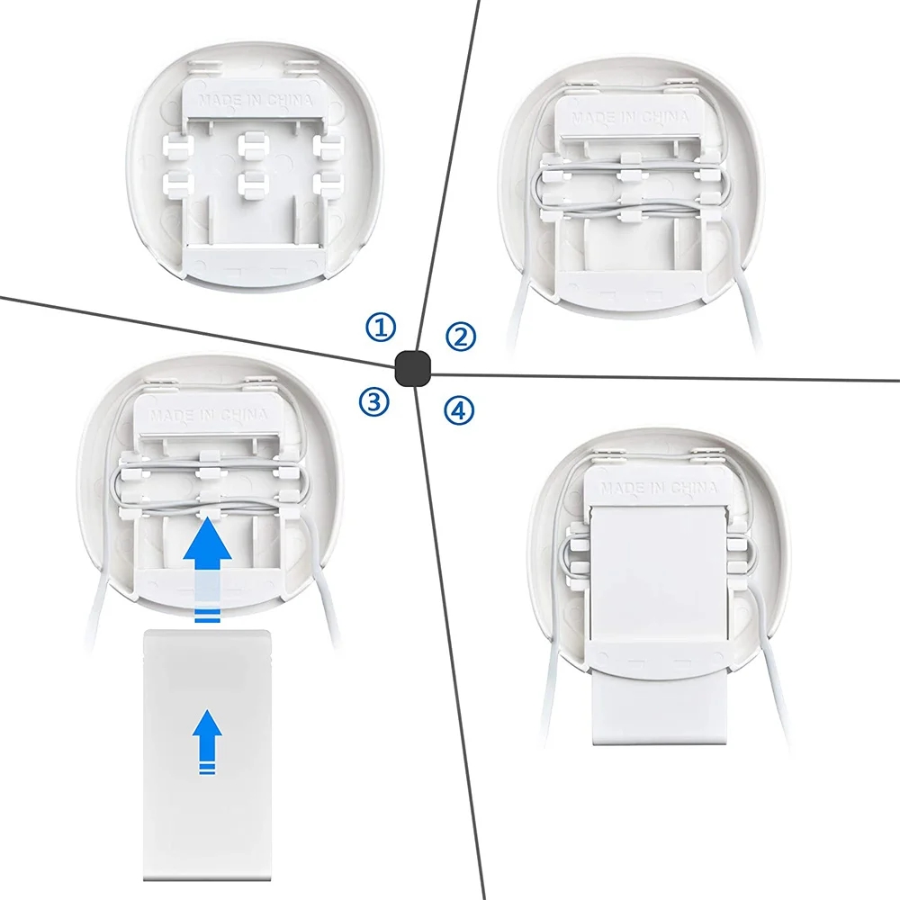 Paquete de 2 soportes de montaje en pared para sistema WiFi de malla para toda la casa TP-Link Deco M4 / E4 / P9 / S4, soporte con gestión de cables