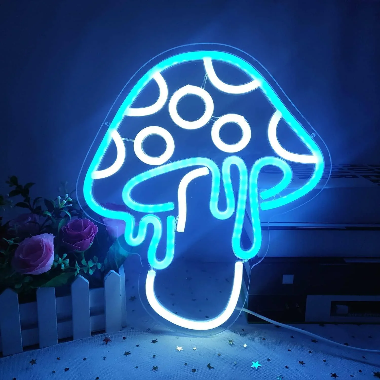 Mushroom Neon Light Cute Neon Sign Night Light Mushroom Neon Signs For Wall Decor Game Decor Holiday Gift For Children Kids Girl