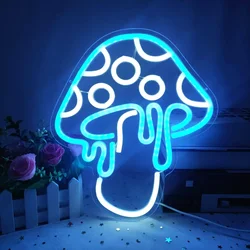 Mushroom Neon Light Cute Neon Sign Night Light Mushroom Neon Signs For Wall Decor Game Decor Holiday Gift For Children Kids Girl