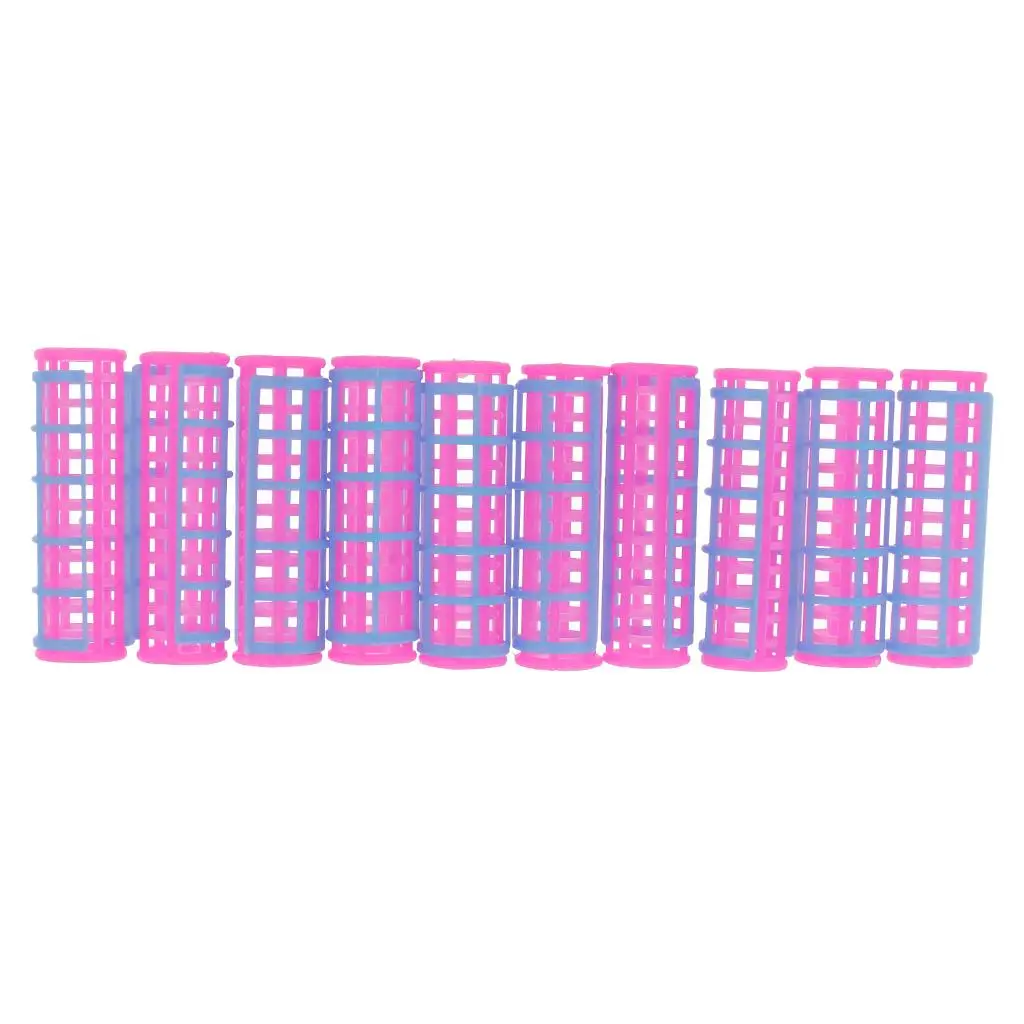 Hair Curler for Barbie Doll Accessories Fuchsia Plastic Rollers DIY Hair Styling Kit for 30 Cm Dolls