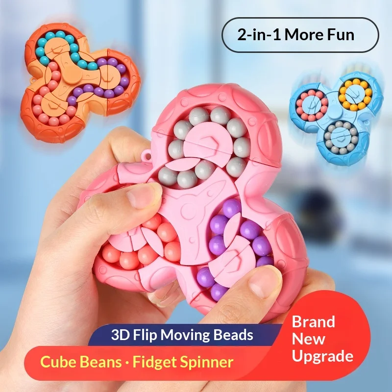 Intelligence Toy Six-Sided Magic Bean Cube Puzzle Decompression Creative Decompression Assembly