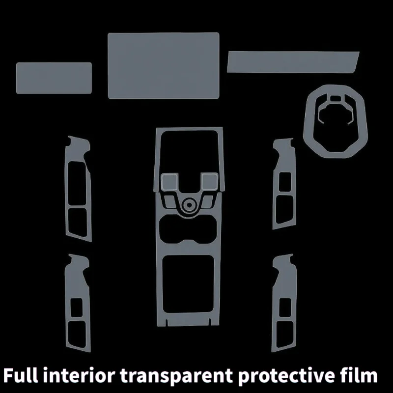 For 25-26 model Jetour Traveller center console screen and air conditioning transparent protective film, special for car interio