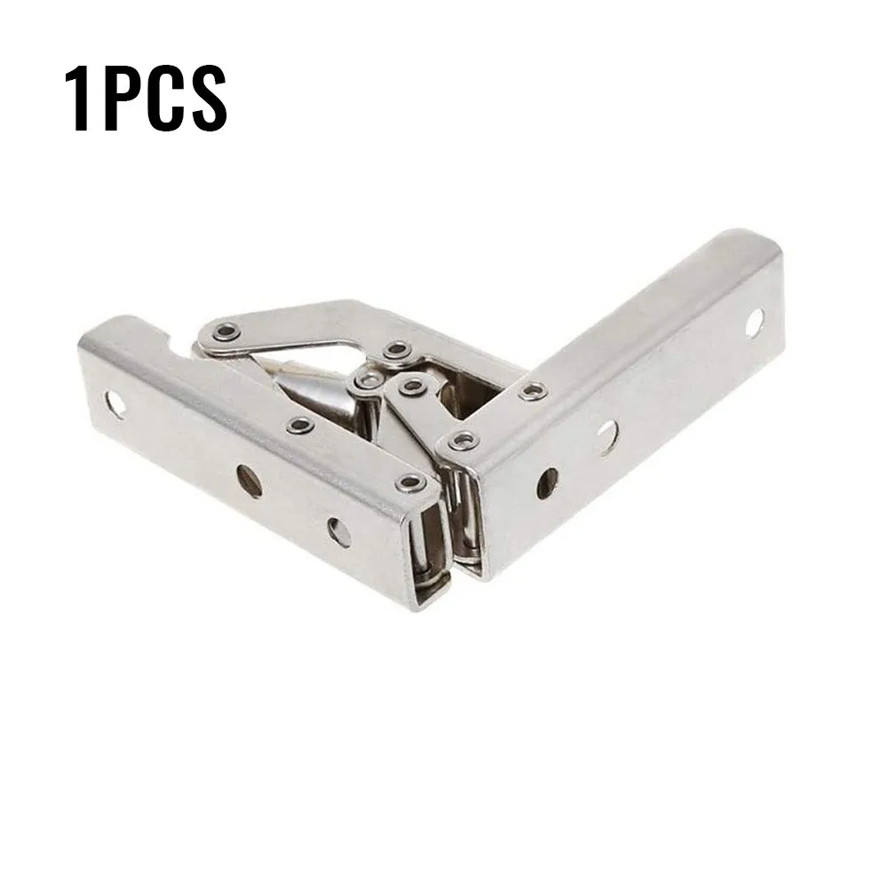 Folding Display Door/Shelf Hinge Folding Shelf Hinge Silver Stand Bracket Support 90 °/180 ° Folding Rustproof