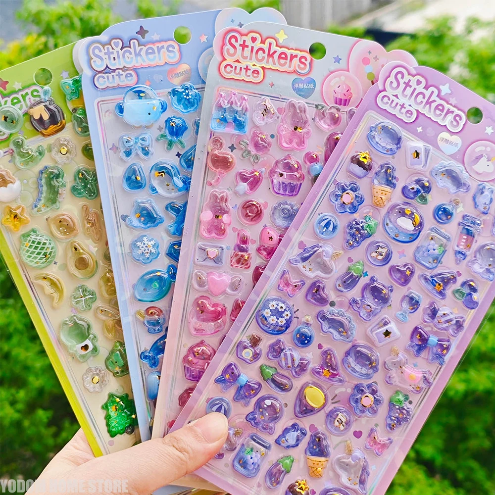 4 Warna Stiker Batu Permata He - Embellishments For Scrapbooking ulasan dan harga
