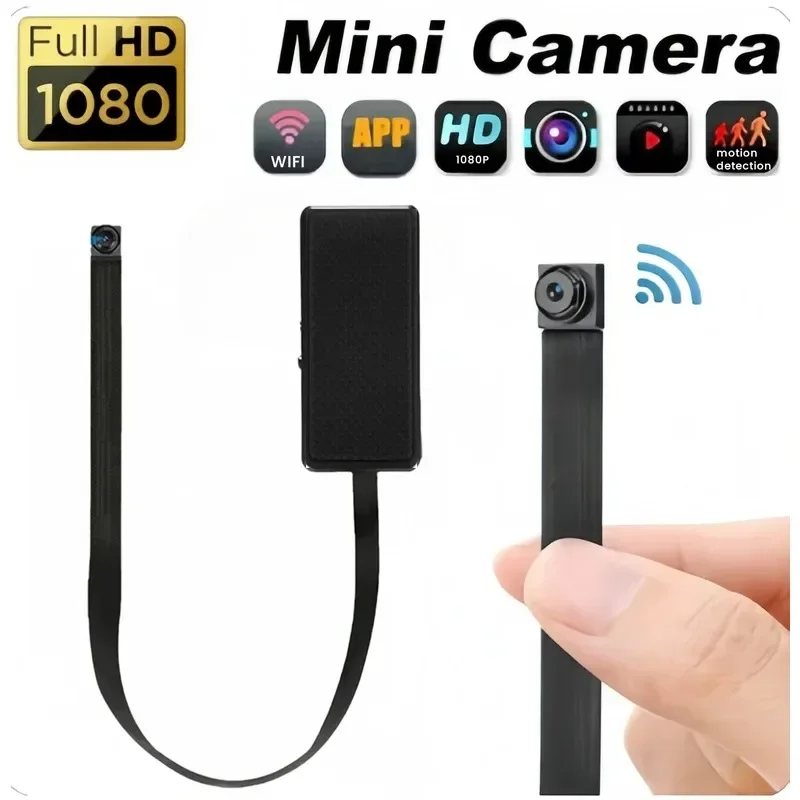 HD 1080P WiFi Mini Camera Motion Detection Remote View P2P Wireless Cam Video Recorder Home Security Mini Camcorder Loop Record