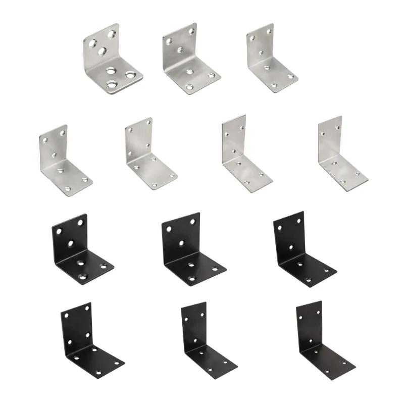 92MF 4Pcs 90 Degree Right Angles Fixed Bracket for Reinforcing Tables Bookshelves