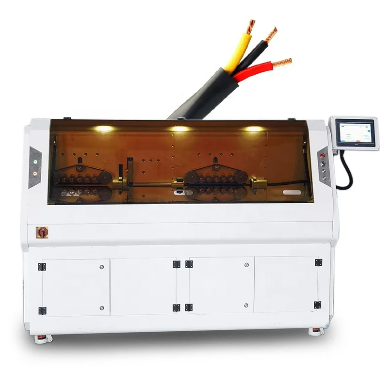 Large diameter copper cable automatic cutting and stripping machine New energy automobile cable processing machine