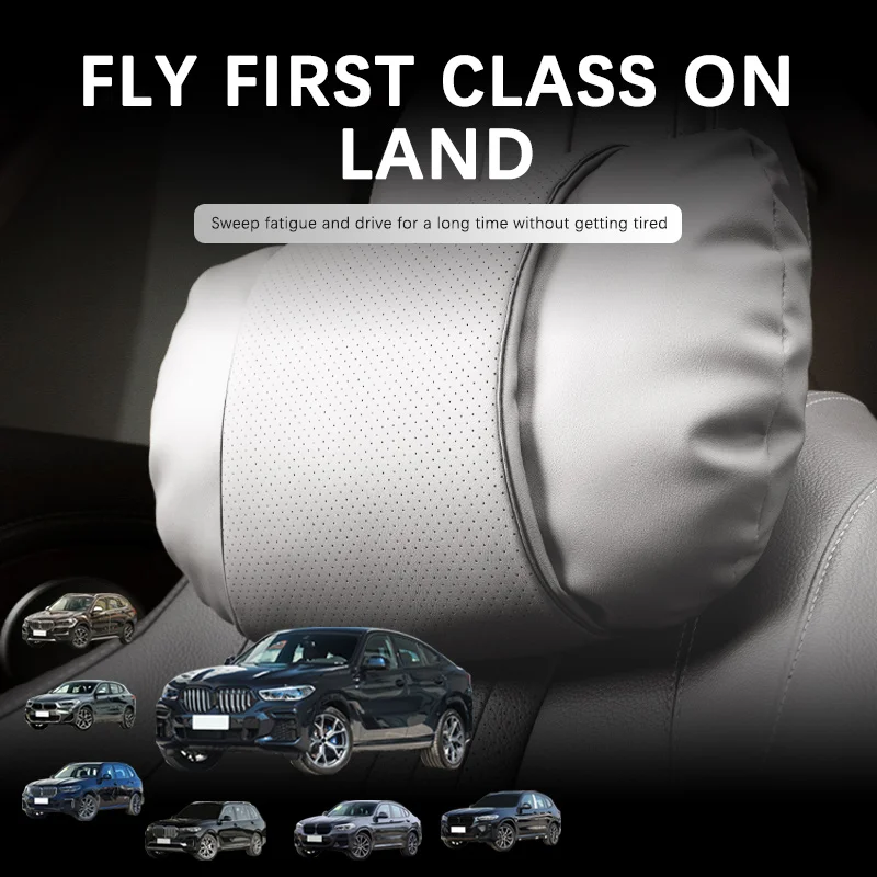 

Car Support Headrest For BMW X5 X3 X1 iX3 X7 iX1 X6 X4 ix X5 M XM X3 Car Suede Neck Pillow Soft Comfort Travel Accessories