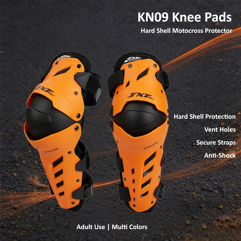JXT Adult Knee Pads Pad Motorcycle Kneepad Activity Anti-Fall Protection Biking Four Seasons Leg Protection Road Cross-Country