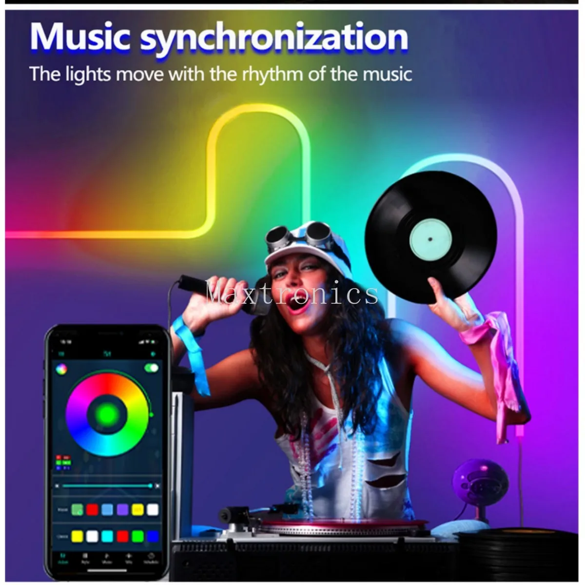 1M-3M DC5V RGBIC Neon LED Strip Light Bluetooth APP Control USB Plug IP67 Neon Sign Tape For Room Wall Decor 60LED/M Fairy Light