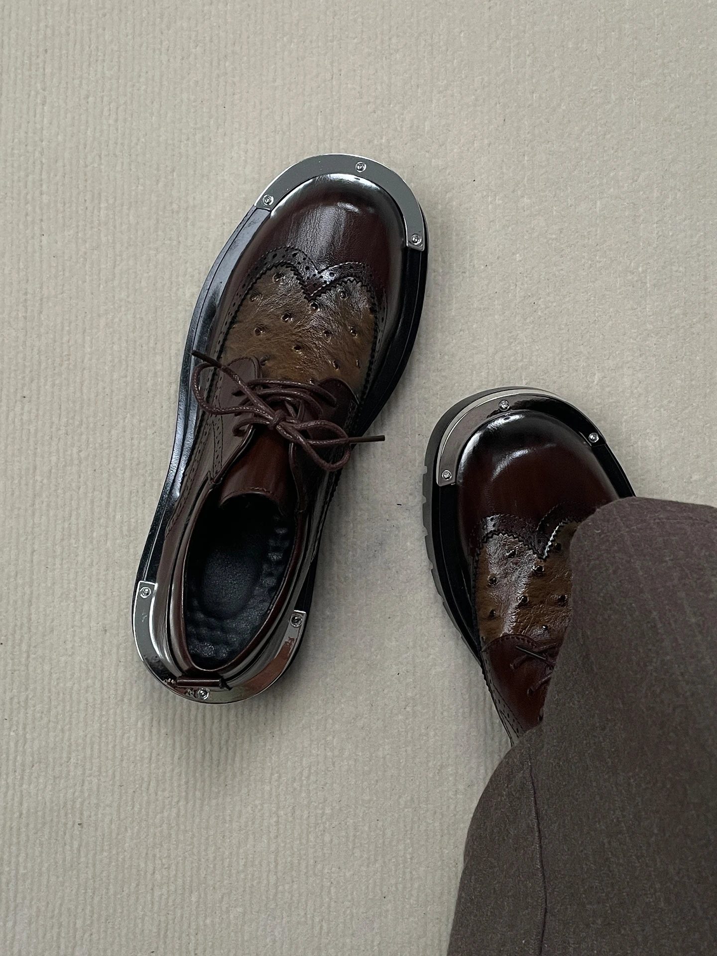 Casual Leather Shoes Men's Wedding Wedding  Shoes Thick Bottom Heightening Commuting Versatile Suit Casual Leather Shoes