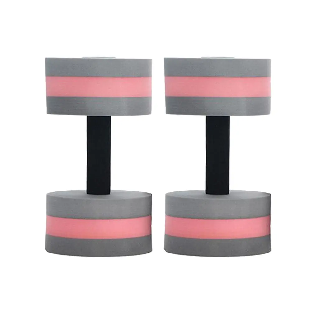 EVA Floating Dumbbells 2pcs for Swimming Pool & Aqua Yoga – Water-Resistant, Comfortable Grip, Gray Red - view 5