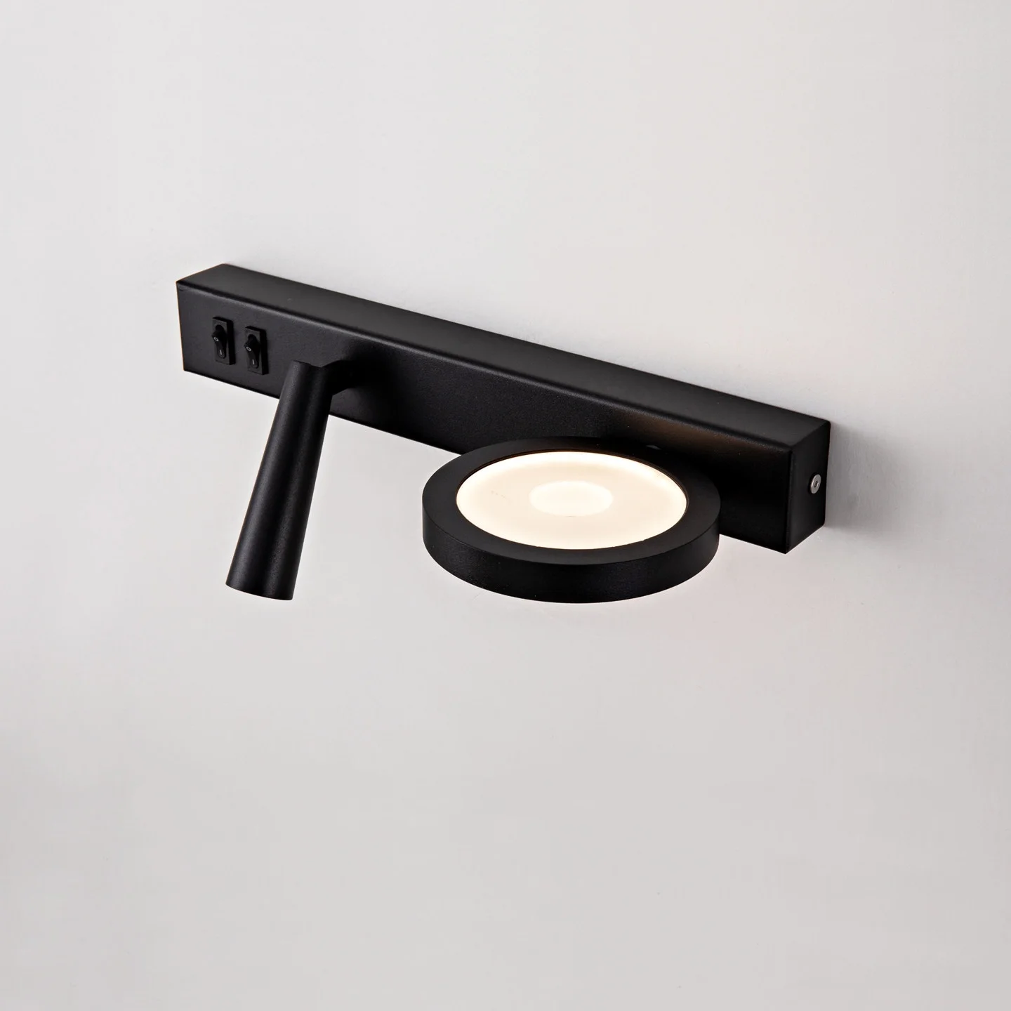 White Wall Lamp Backlight Rotation Adjustable Light Hotel Bedroom Bedside Study Reading Sconce Lamp With Switch Northern Style