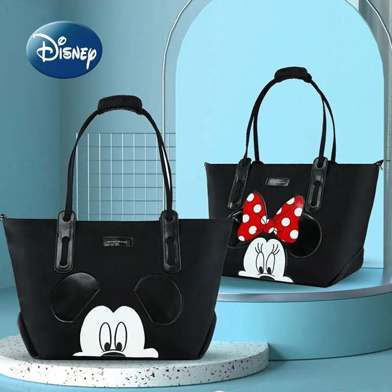 Disney-Mickey Saco De Fraldas Com Grande Capacidade, Bolsa De Bebê, Marca De Luxo, Alta Qualidade, Moda Dos Desenhos Animados, Original, Novo