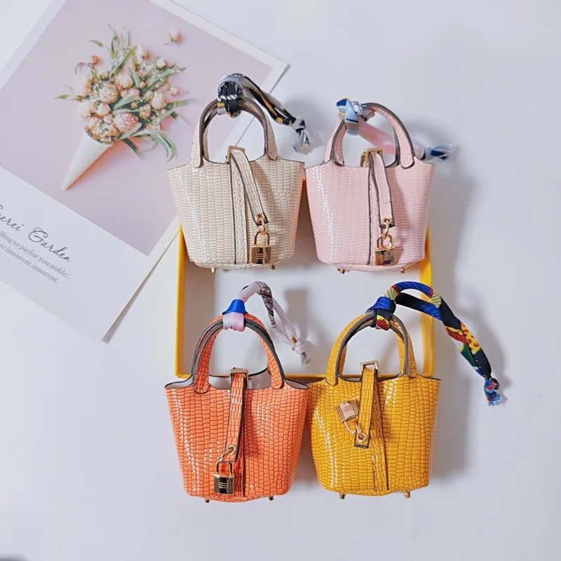 Mini Bag Pendant Car Keychain Hanging Accessory Zero Wallet Creative Portable Bracelet Bluetooth Earphone Bag Multifunctional