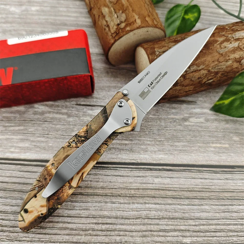 Outdoor KS 1660 Ken Onion Design Sharp Folding Knife Stainless Steel Hunting Camping Knives Tactical Pocket EDC Small Tools