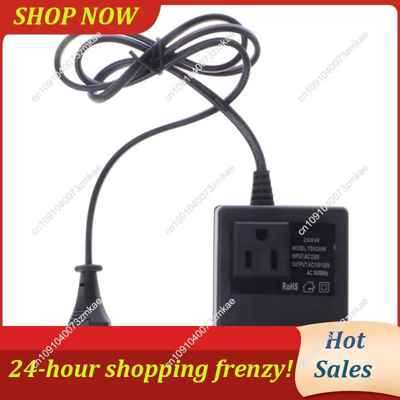 Daily Sale 3X 200W AC 220V To 110V Reduce Transformer Convert Travel Power EU Plug Adapter