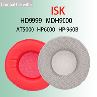 HD9999 Earpads for ISK MDH9000 AT5000 HP6000 Headphones HP-960B Soft Mesh Ear Cushions HP960b Headset Pad Covers Replacement