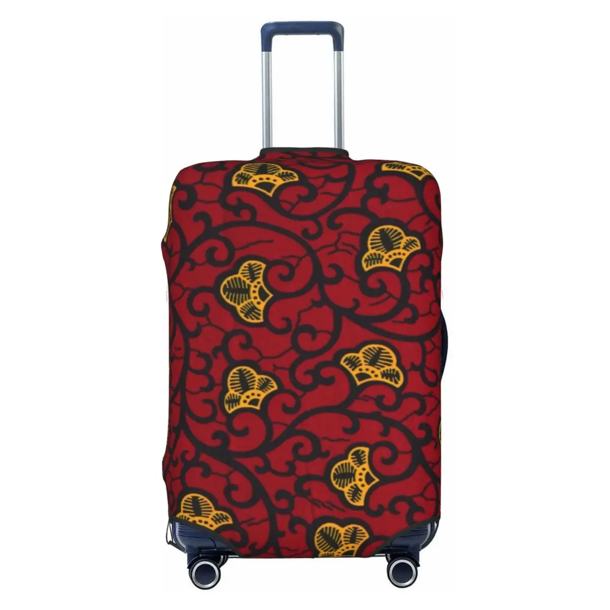 

Custom Traditional African Ankara Print Luggage Cover Cute Ethnic Art Suitcase Protector Covers Suit For 18-32 inch