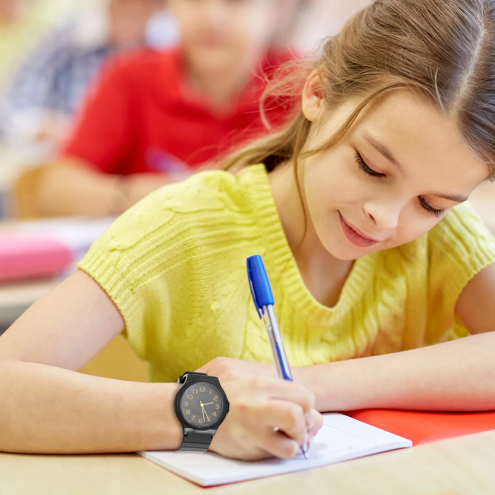 

Кварцевые часы с мягким ремешком из искусственной кожи, безопасной застежкой, прочные повседневные наручные часы для студентов, идеальный подарок на праздник