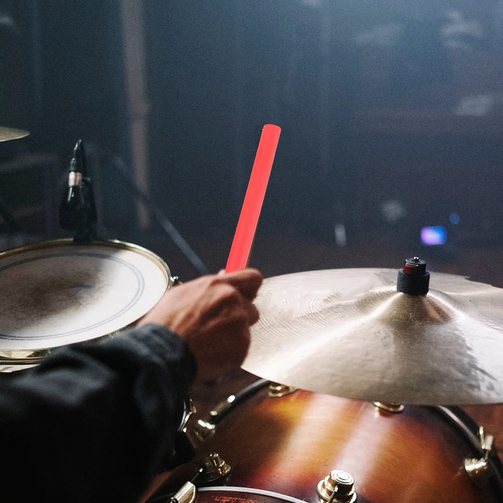 2Pcs Silicone Drumstick Caps Silent Practice Covers Drumstick Protectors for Beginners Mute Sound Lightweight Soft Balanced Feel