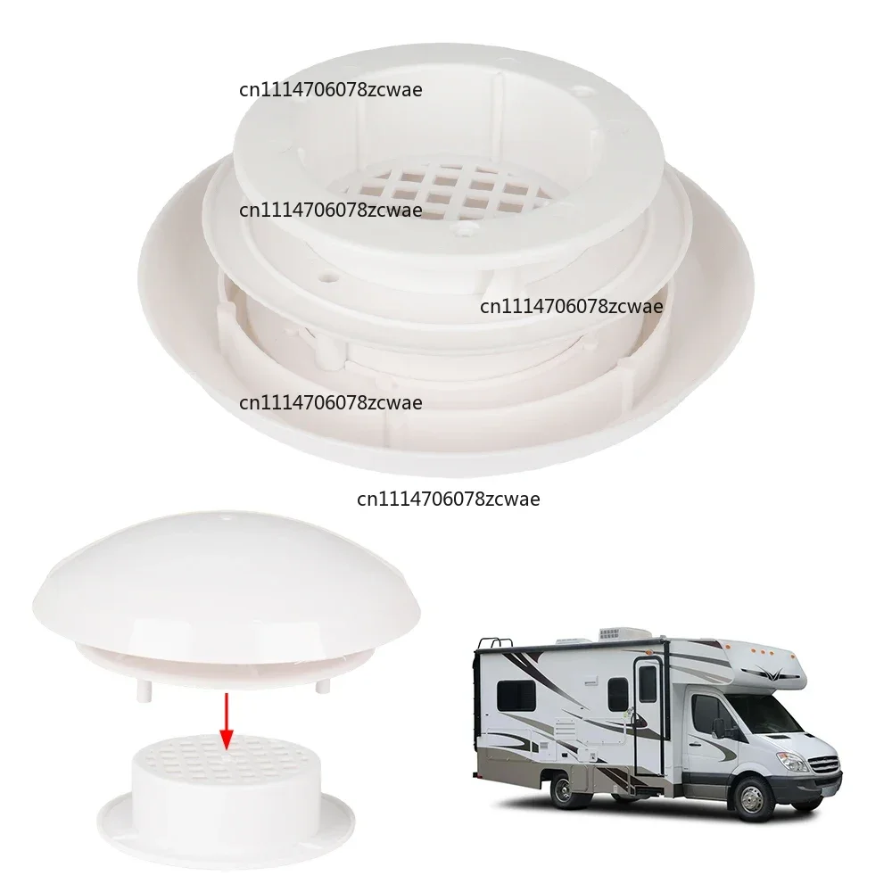 Waterproof RV Roof Ventilation Cap White Plastic Mushroom Shape Air Vent Cover For Motorhome & Trailer Accessories