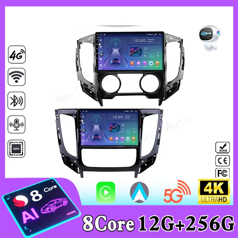 Android For Mitsubishi L200 5 2018 - 2021 Electronics Car Radio Carplay Multimedia Auto GPS Navigation Player Stereo Video 2din