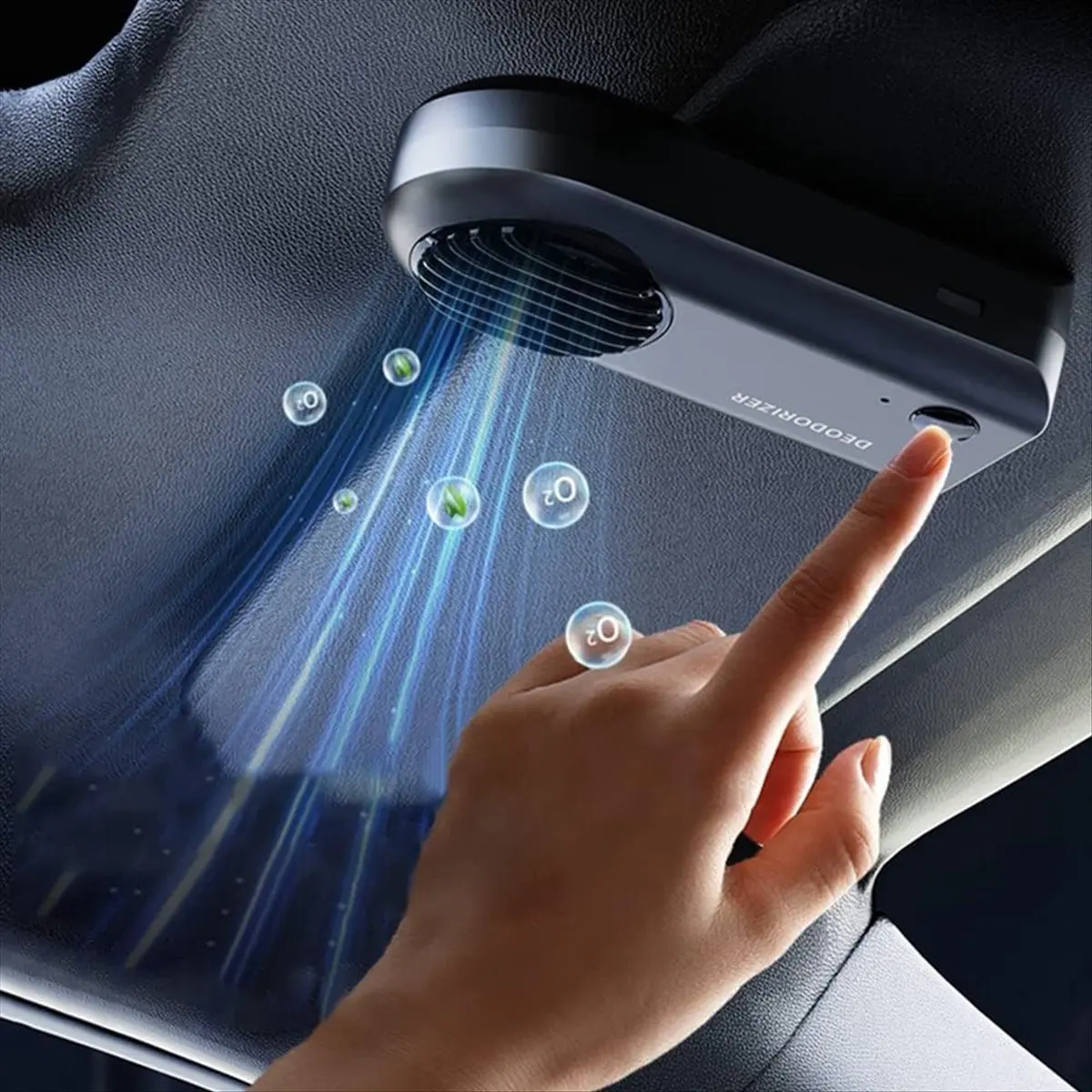 Top Car Odor Eliminator Electronic Intelligent Home Refrigerator Odor Eliminator Ozone Purifier Smart USB Deodorizer White